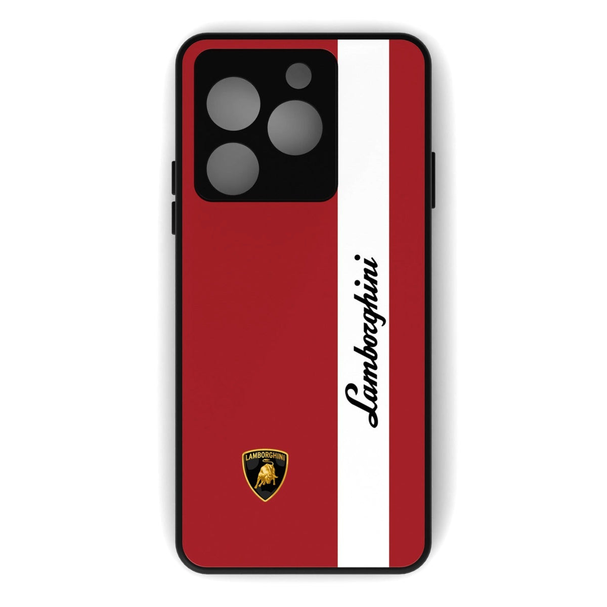 Ruby Racer printed metal phone case - flat back view