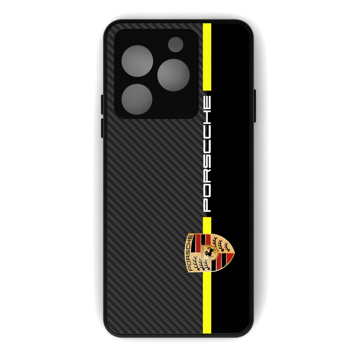 911 Shield printed metal phone case - flat back view
