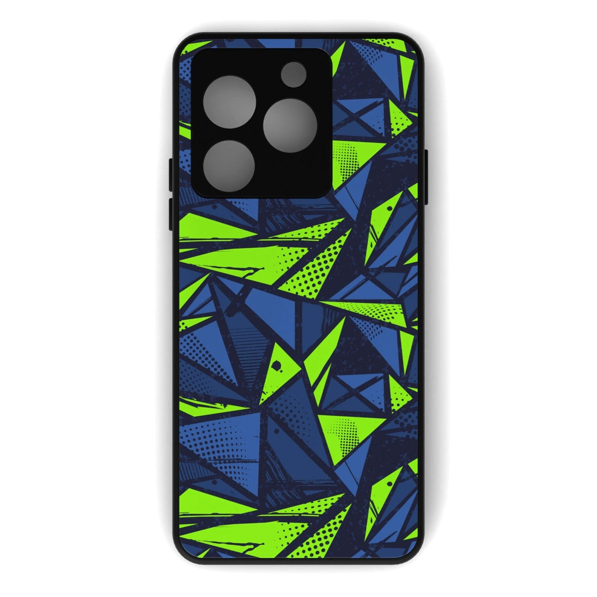 Abstraxx G printed metal phone case - flat back view