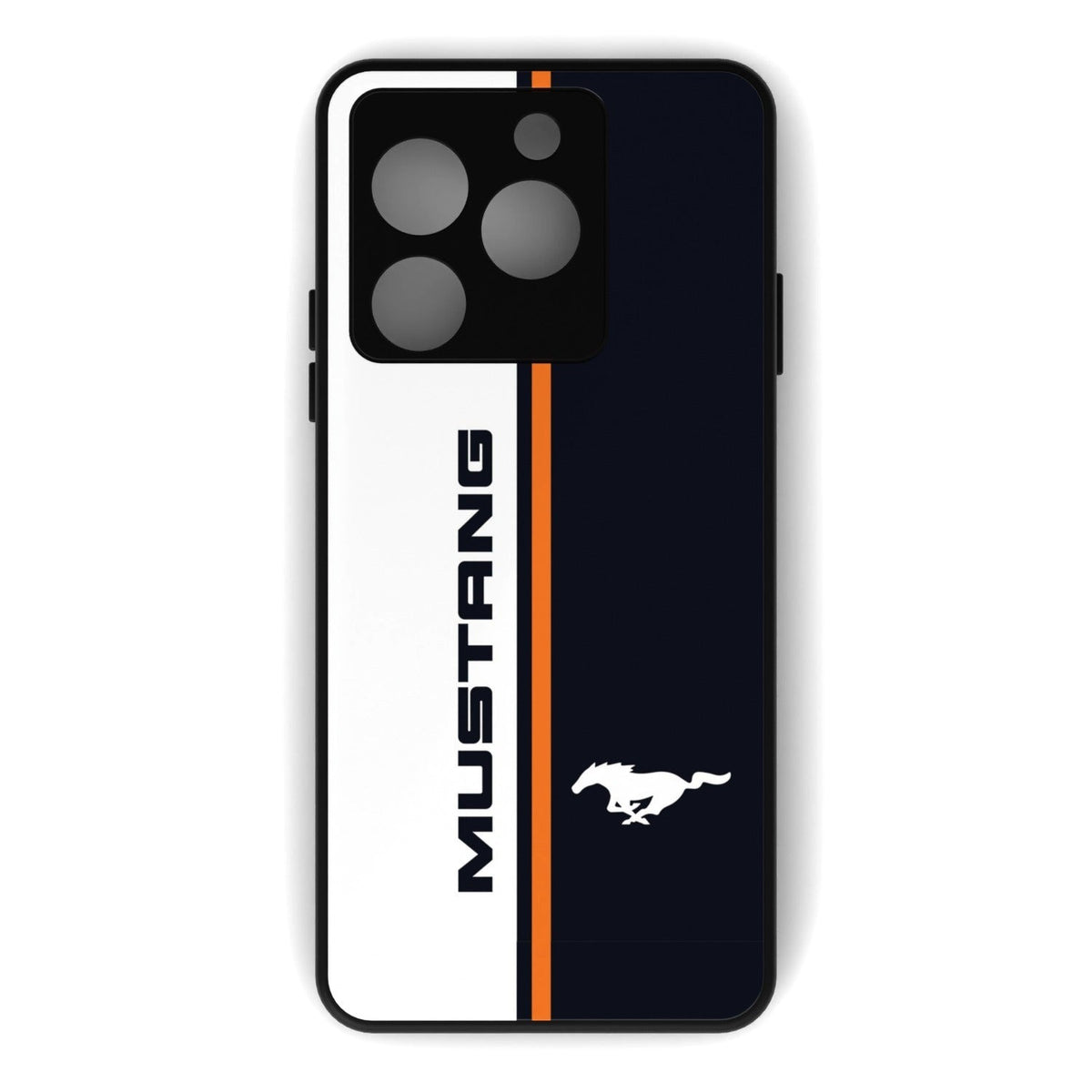Mustrang Marverick printed metal phone case - flat back view
