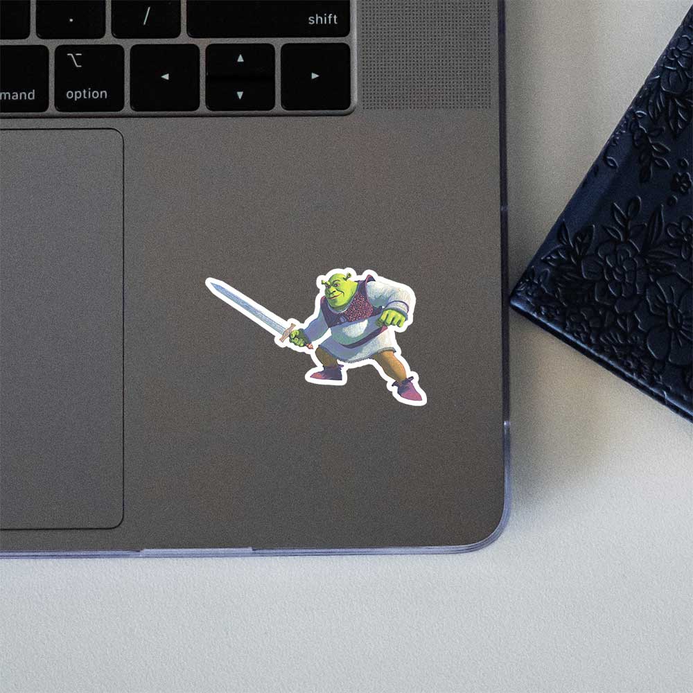 Shrek Warrior Sword Sticker