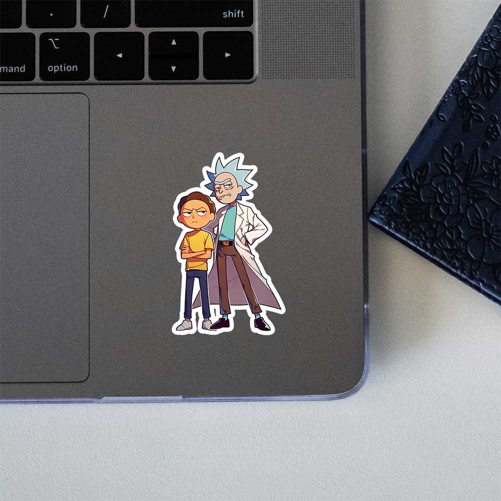 Chibi Rick And Morty Duo Sticker