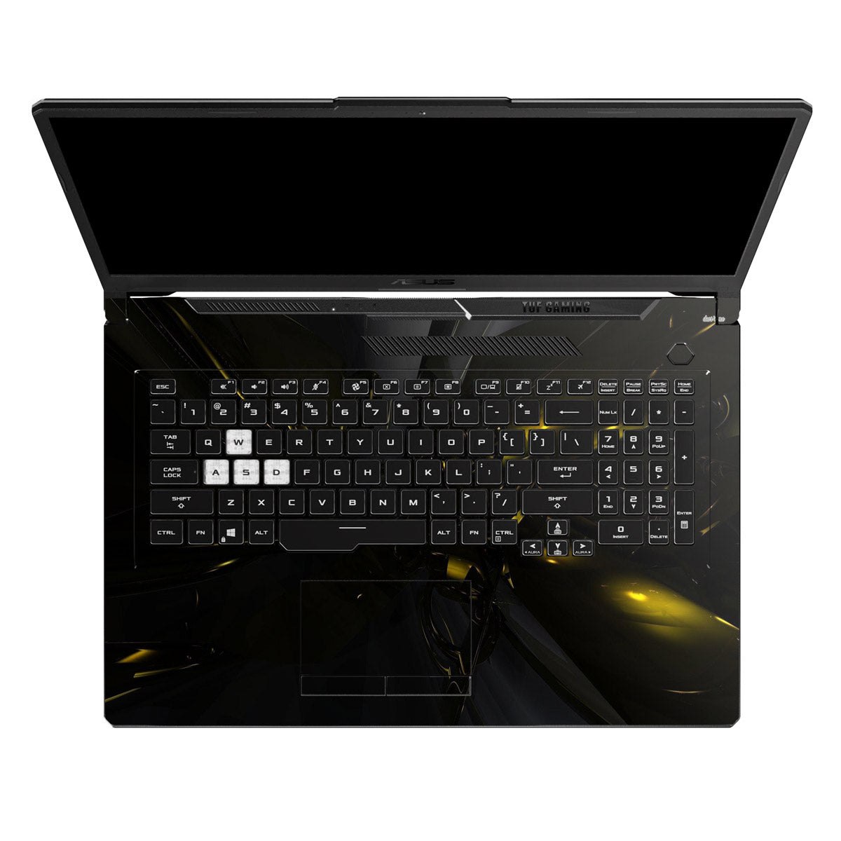 Golden Vortex - Laptop Skins