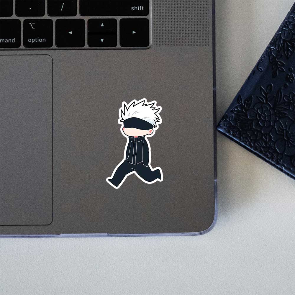 Chibi Satoru Gojo Running Sticker