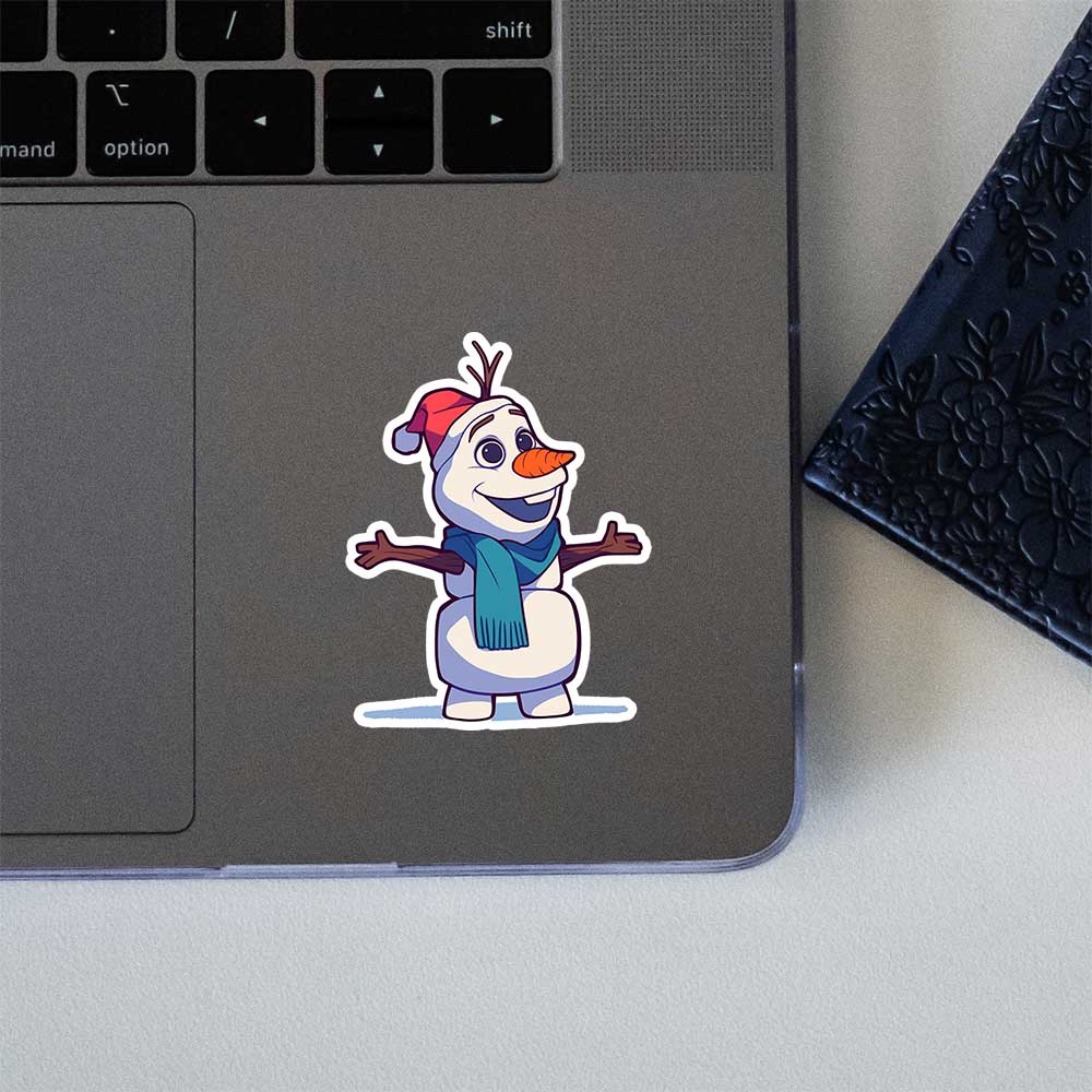 Olaf Smiling Christmas Frozen Sticker