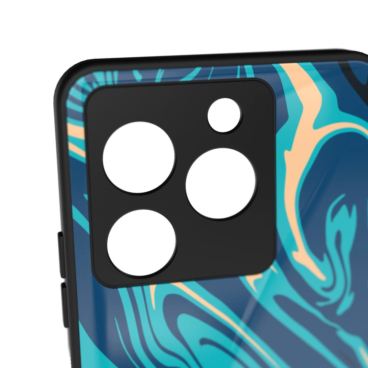 Elysium printed metal phone case - camera close-up