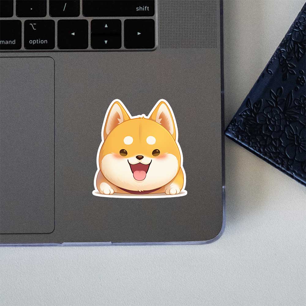 Cute Doge Head Sticker