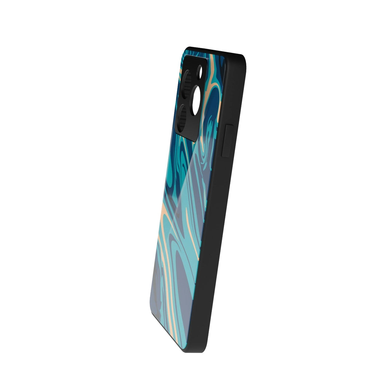 Elysium printed metal phone case - side view