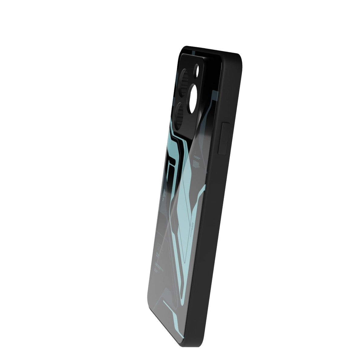 Zero OG Cyberpunk printed metal phone case - side view
