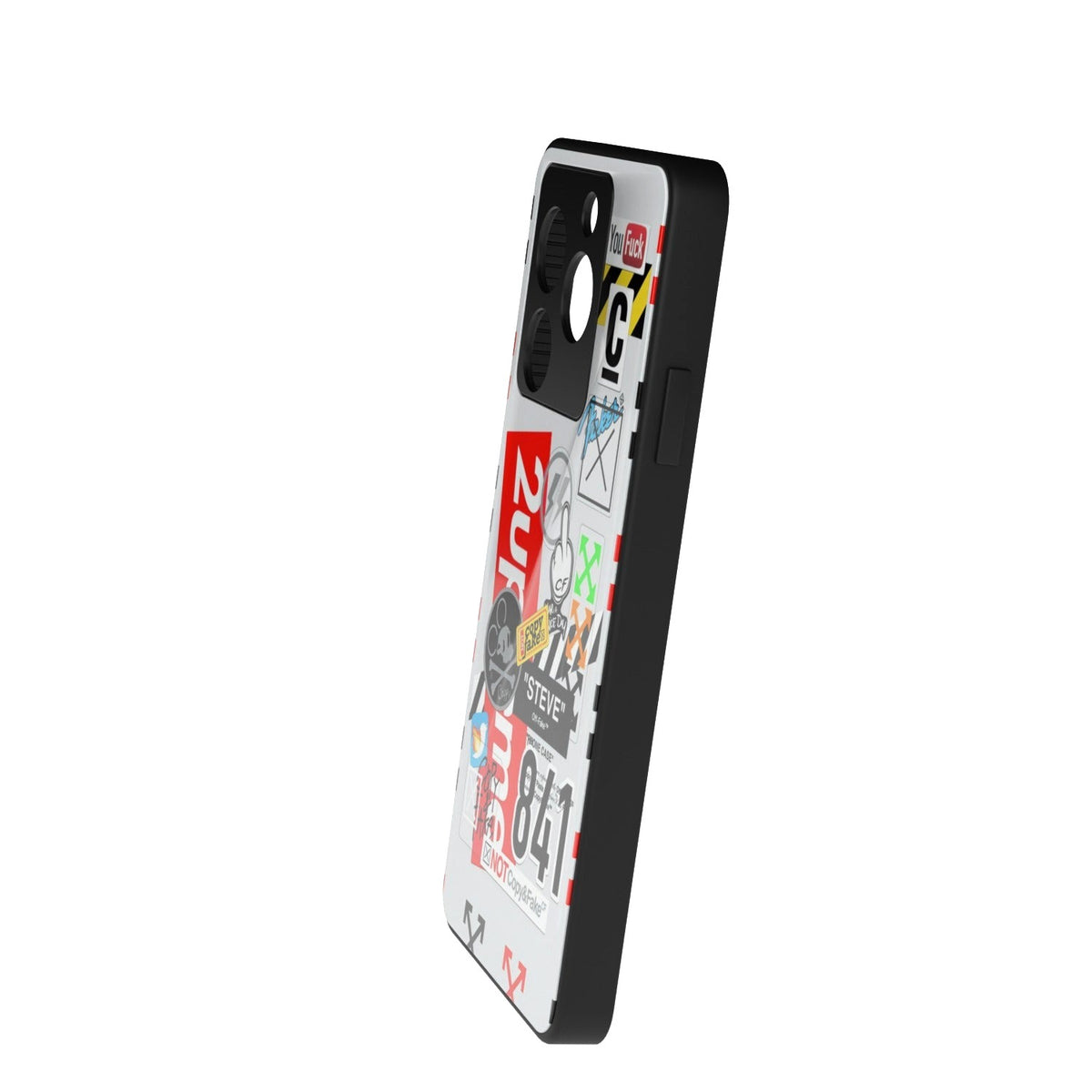 OffPreme printed metal phone case - side view