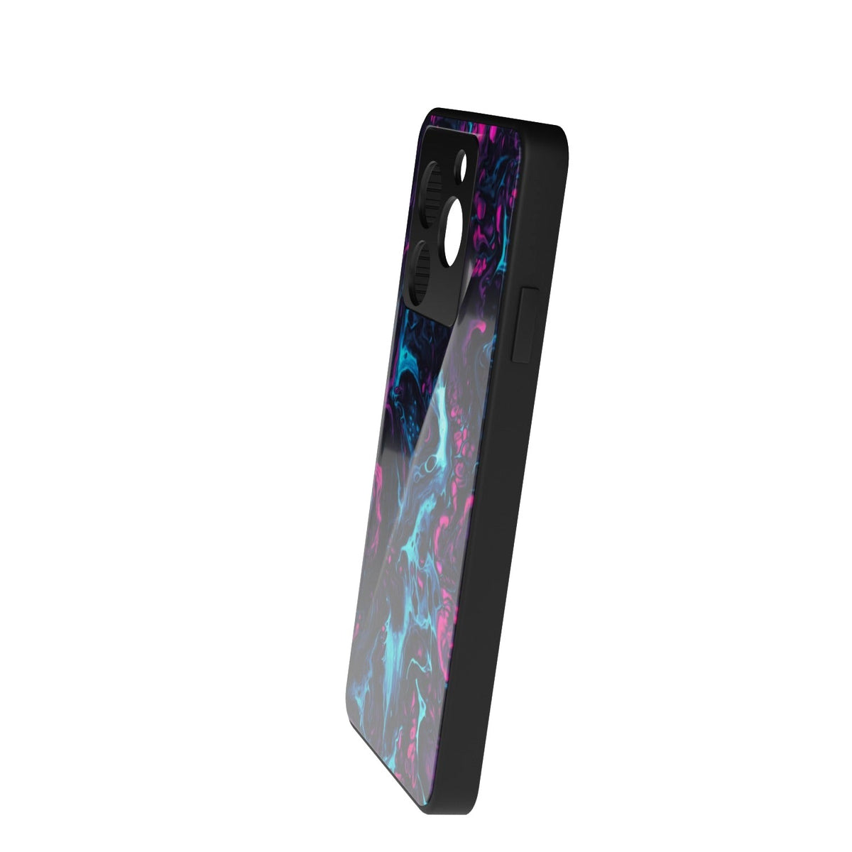 Comic Inferno printed metal phone case - side view