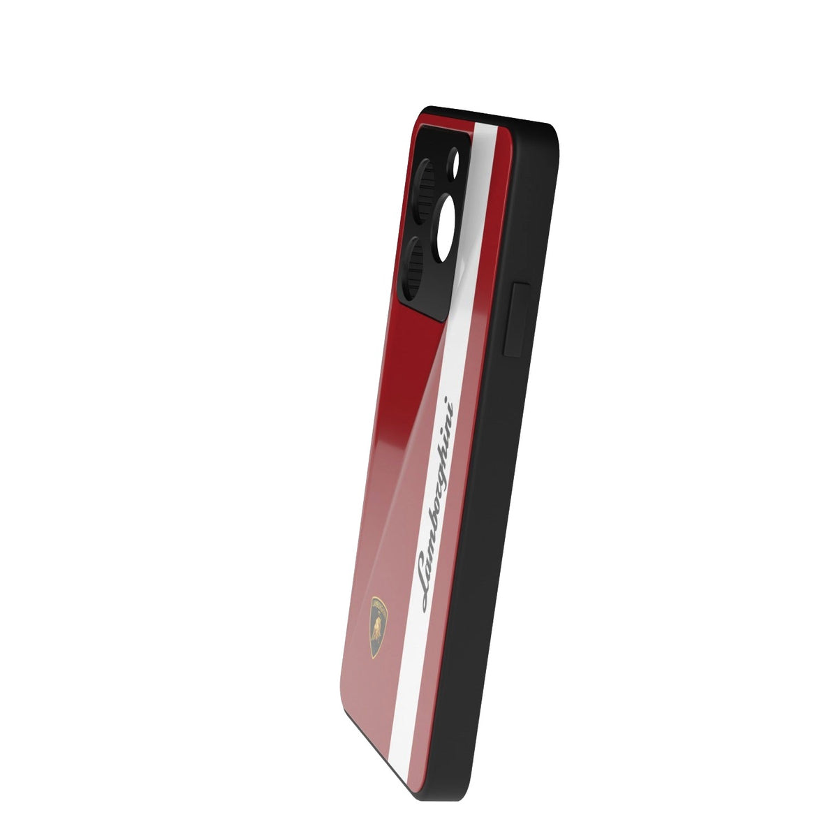 Ruby Racer printed metal phone case - side view
