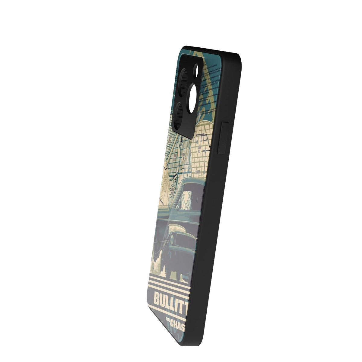 Speedster printed metal phone case - side view