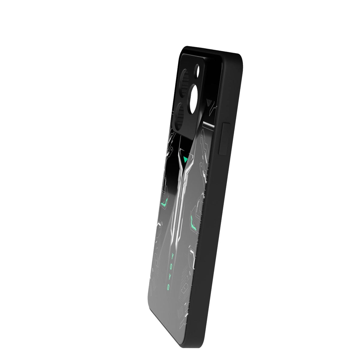 Yo Yonic printed metal phone case - side view