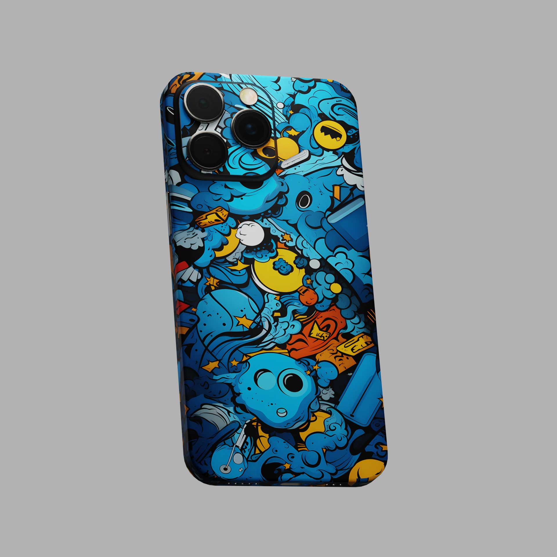 Urban Ink Blue Mobile Skins & Wraps