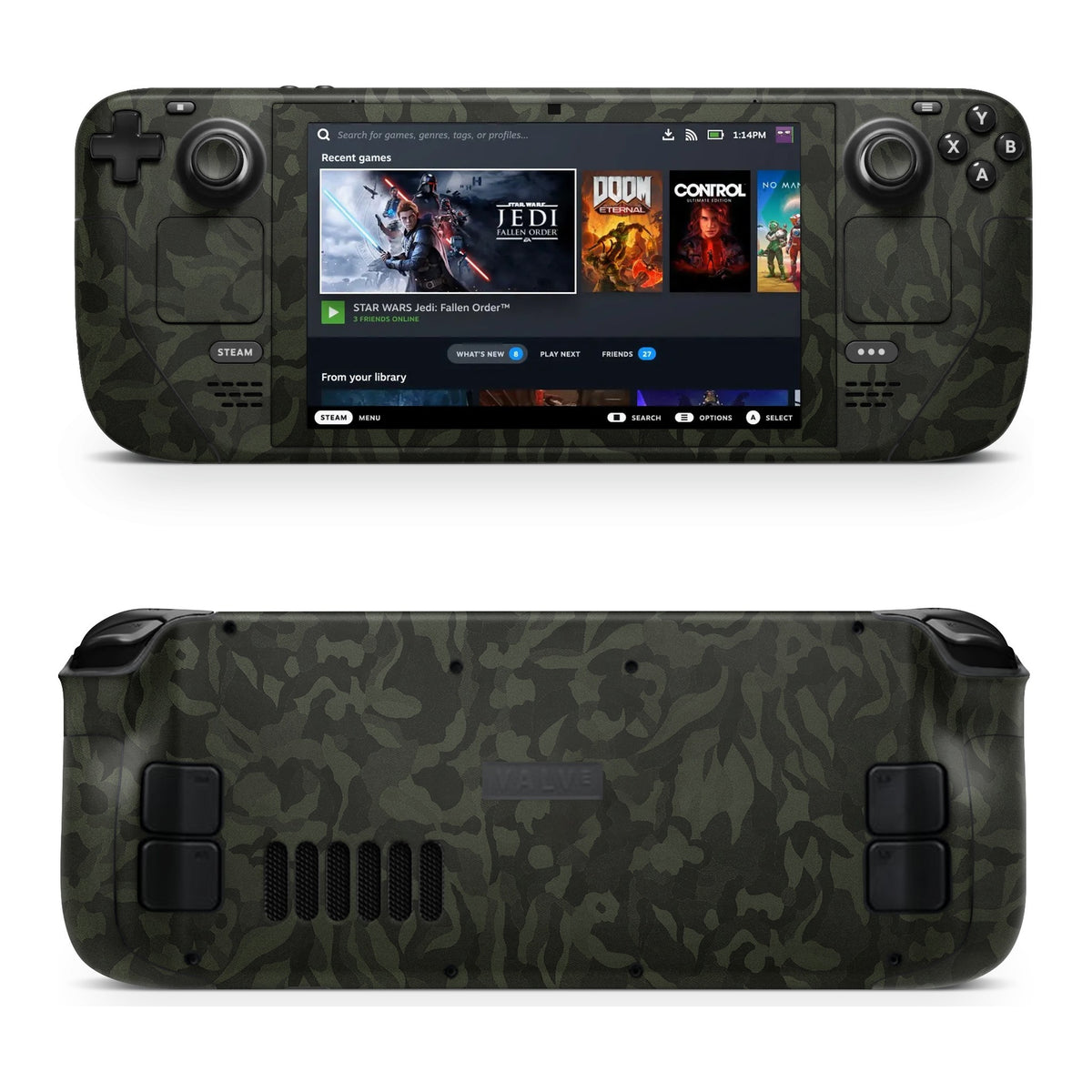 3M Green Camo Steam Deck skin by Decalz