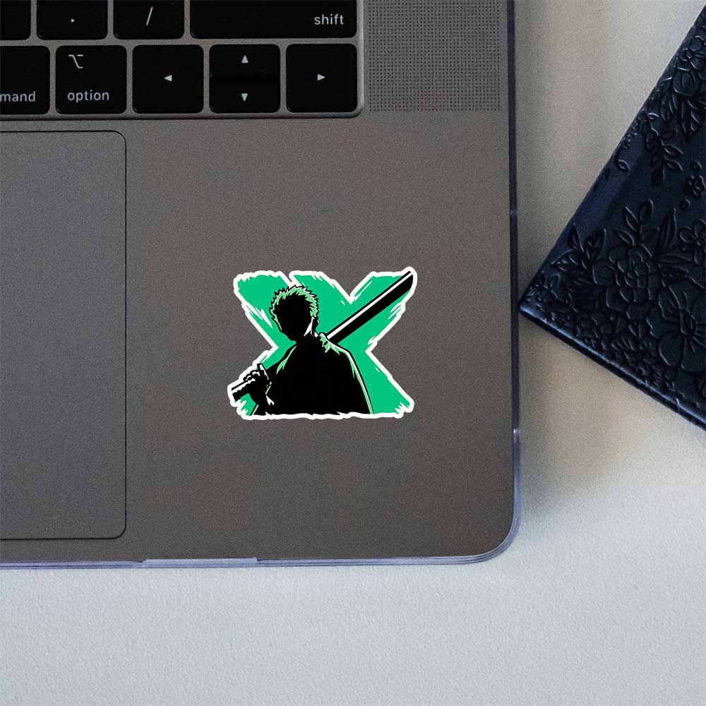 Roronoa Zoro Silhouette Samurai Sticker