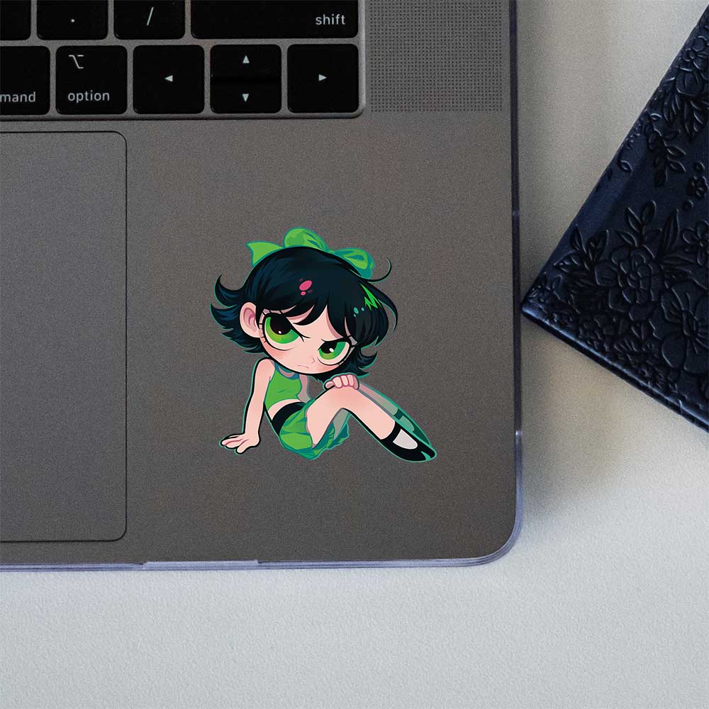 Angry Buttercup Powerpuff Girls Sticker