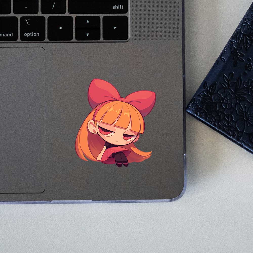Cute Powerpuff Girls Blossom Pink Dress Sticker