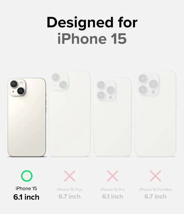 iPhone 15 Back Cover Case | Fusion X - Black