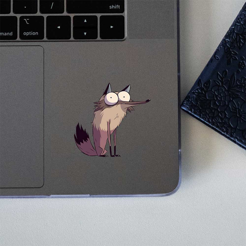 Funny Wolf Cartoon Sticker