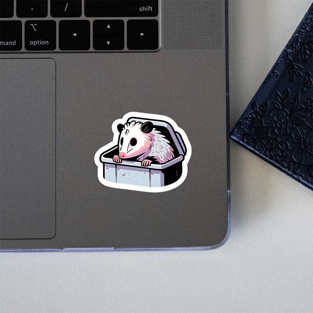 Trash Possum Dumpster Gremlin Sticker