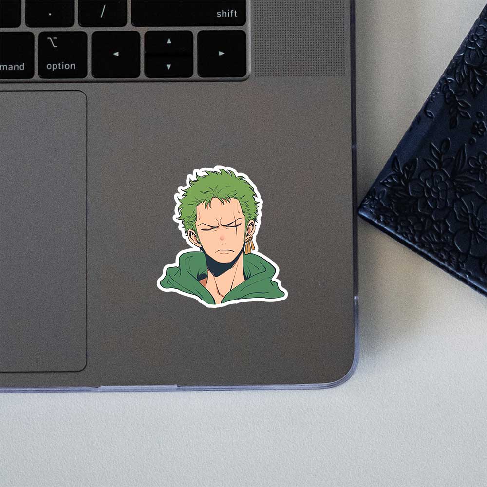 Roronoa Zoro Funny Face Anime Sticker