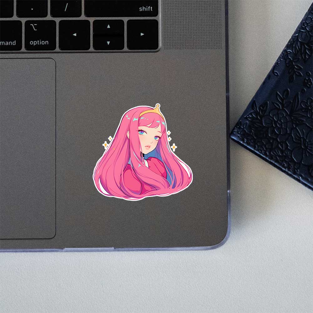 Princess Bubblegum Cute Anime Style Sticker