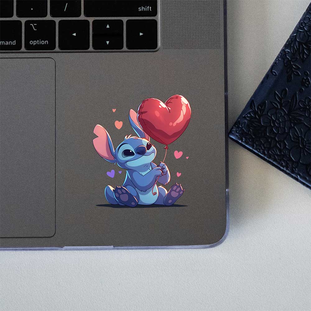 Stitch Heart Balloon Sticker