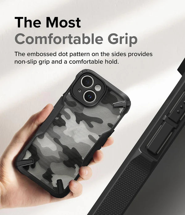 iPhone 15 Back Cover Case | Fusion X - Camo Black