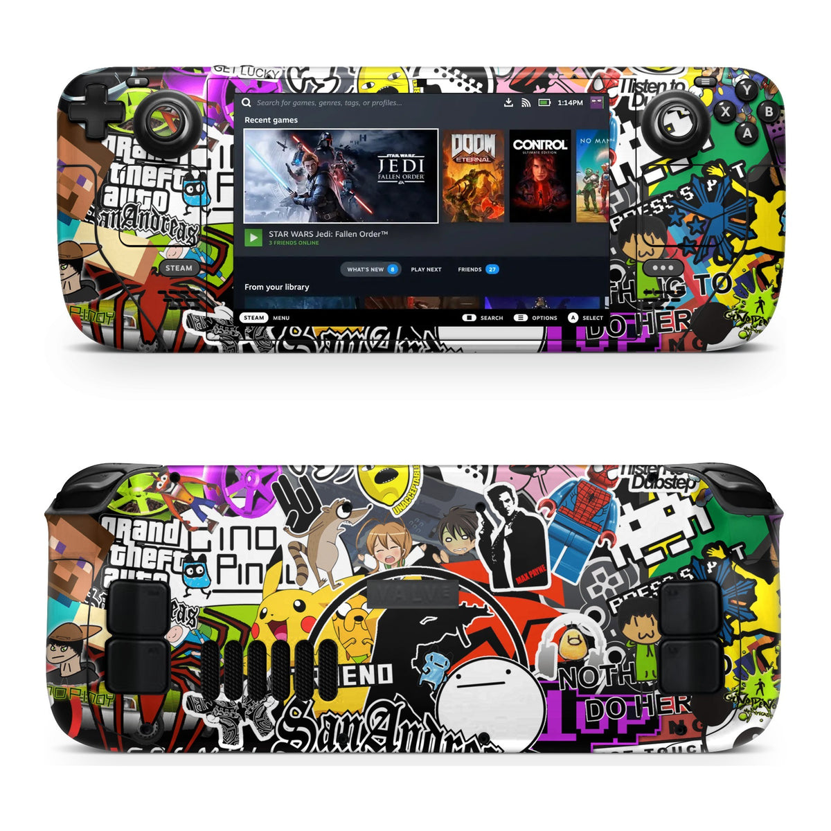 90s Doodle Steam Deck skin by Decalz