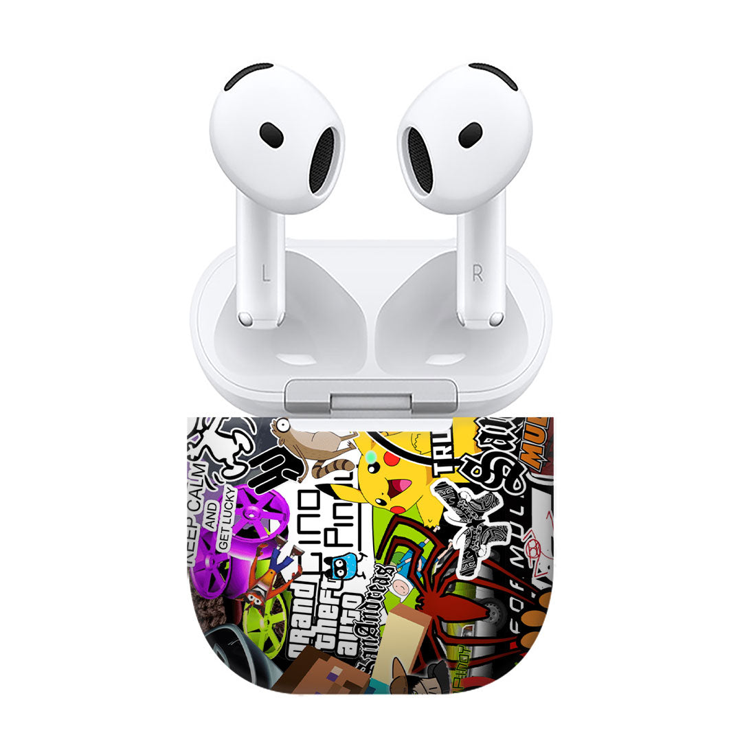 Airpods 4 90s Doodle Skins
