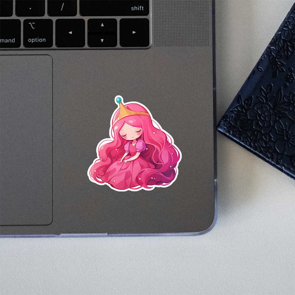 Princess Bubblegum Adventure Time Pink Kawaii Sticker