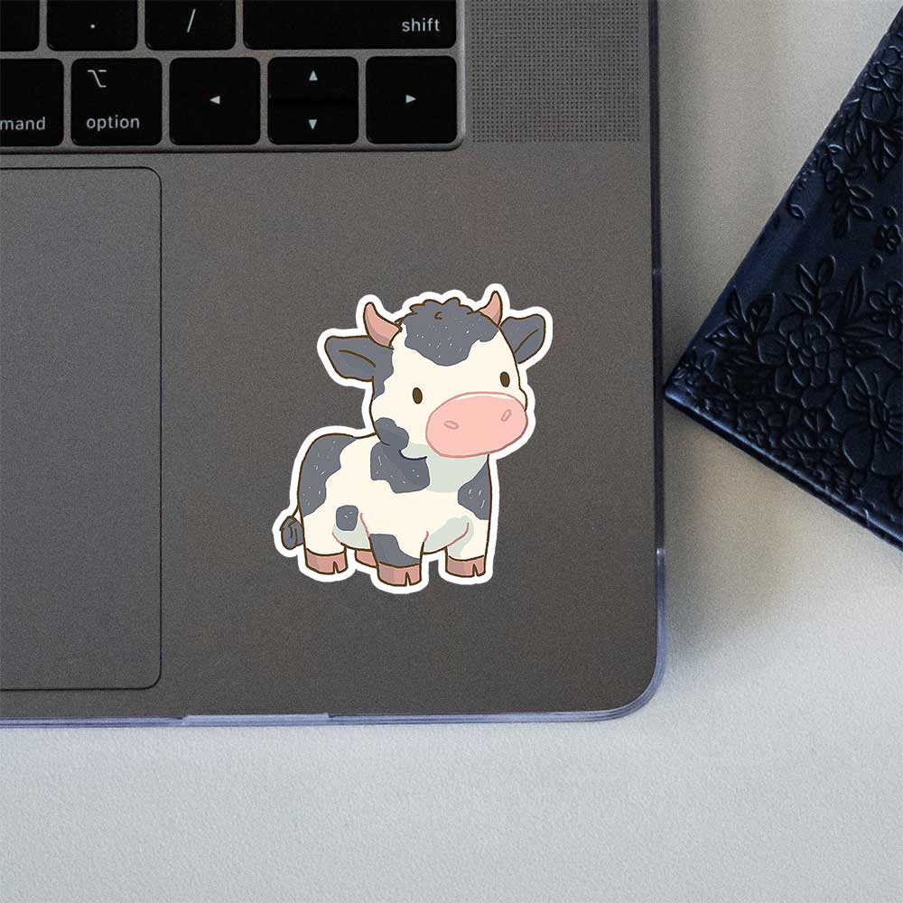 Cute Chibi Cow Pastel Farm Animal Sticker