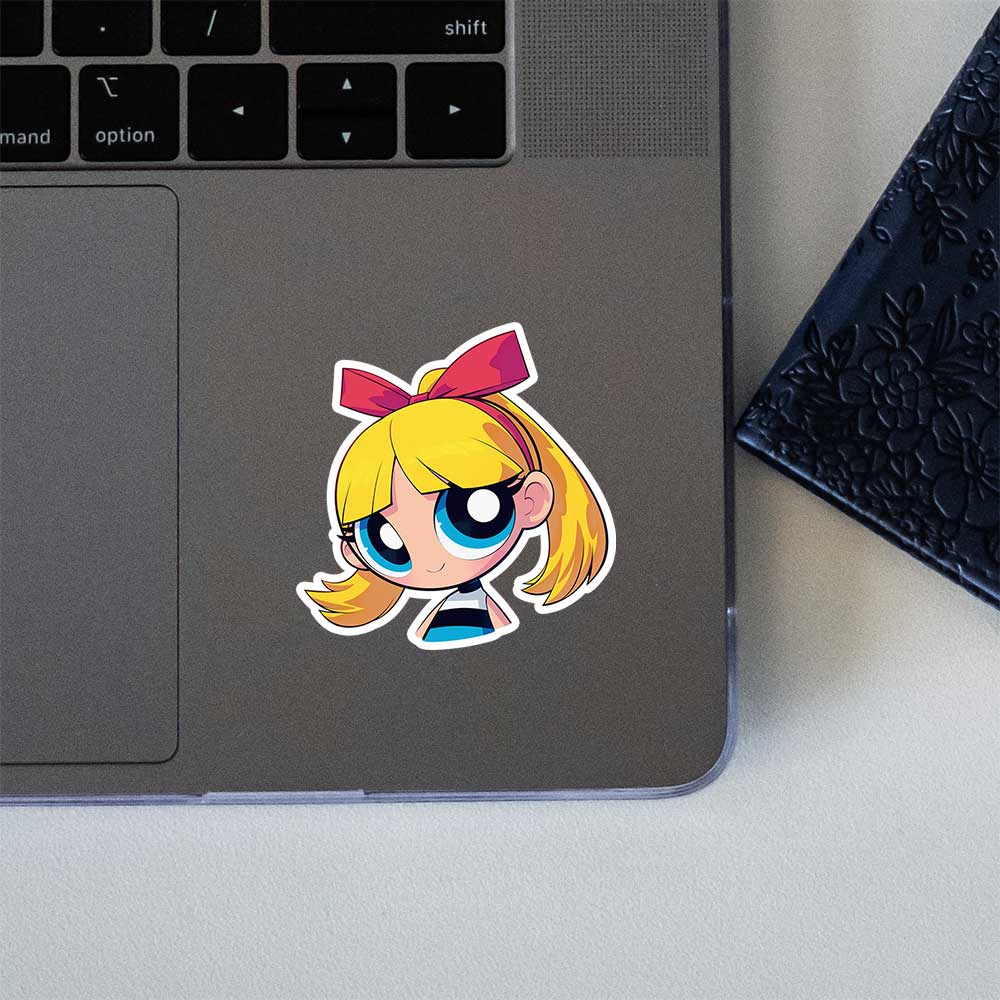 Powerpuff Blossom Cartoon Girl Sticker