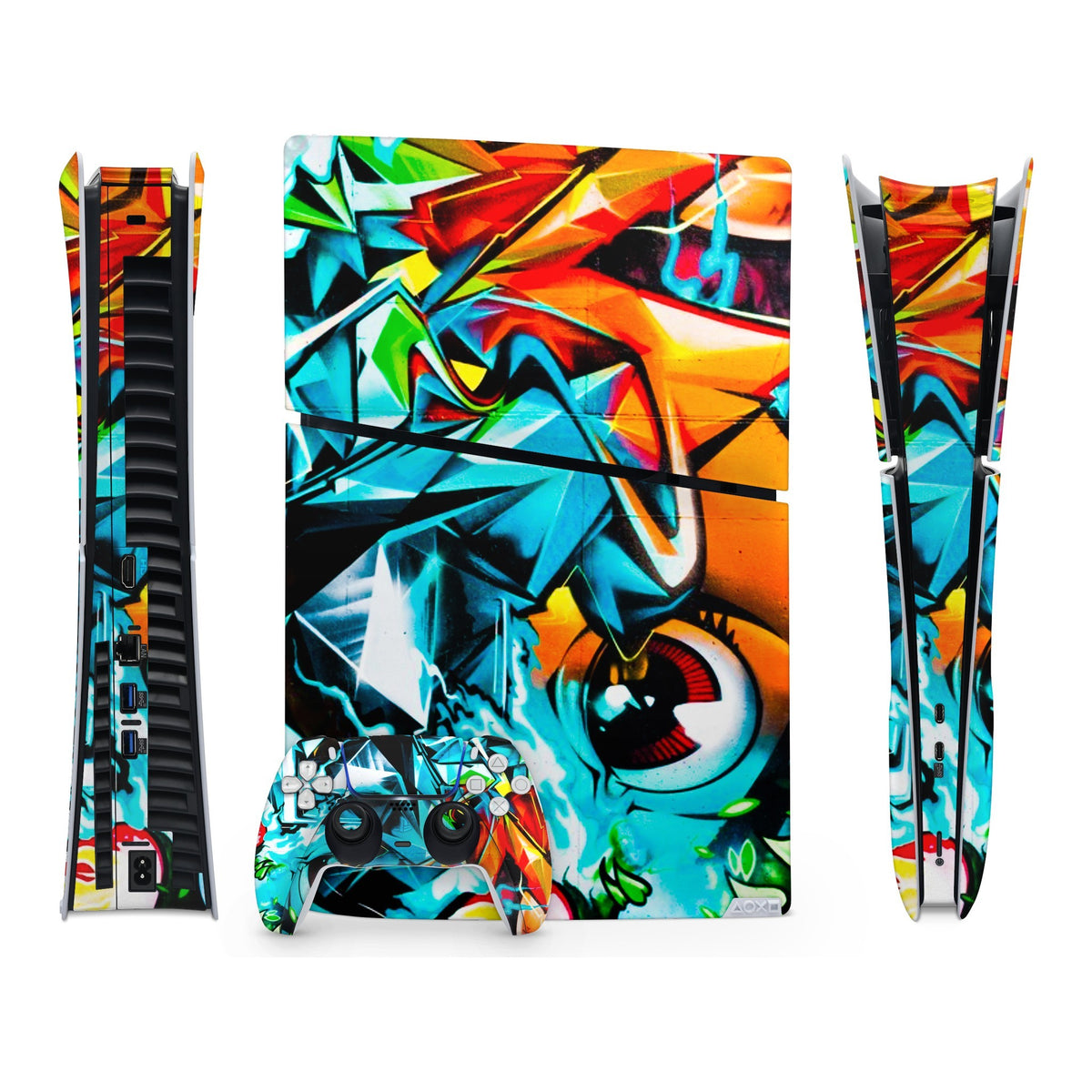 Abstract Vision PlayStation 5 Slim Digital skin by Decalz