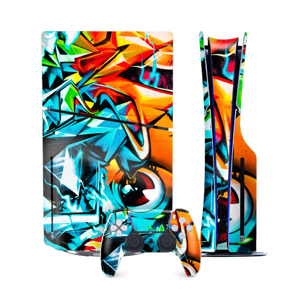Abstract Vision PlayStation 5 Slim skin by Decalz