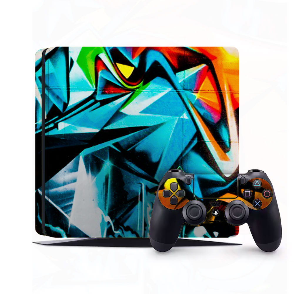 Abstract Vision PlayStation 4 Slim Skins & Wraps