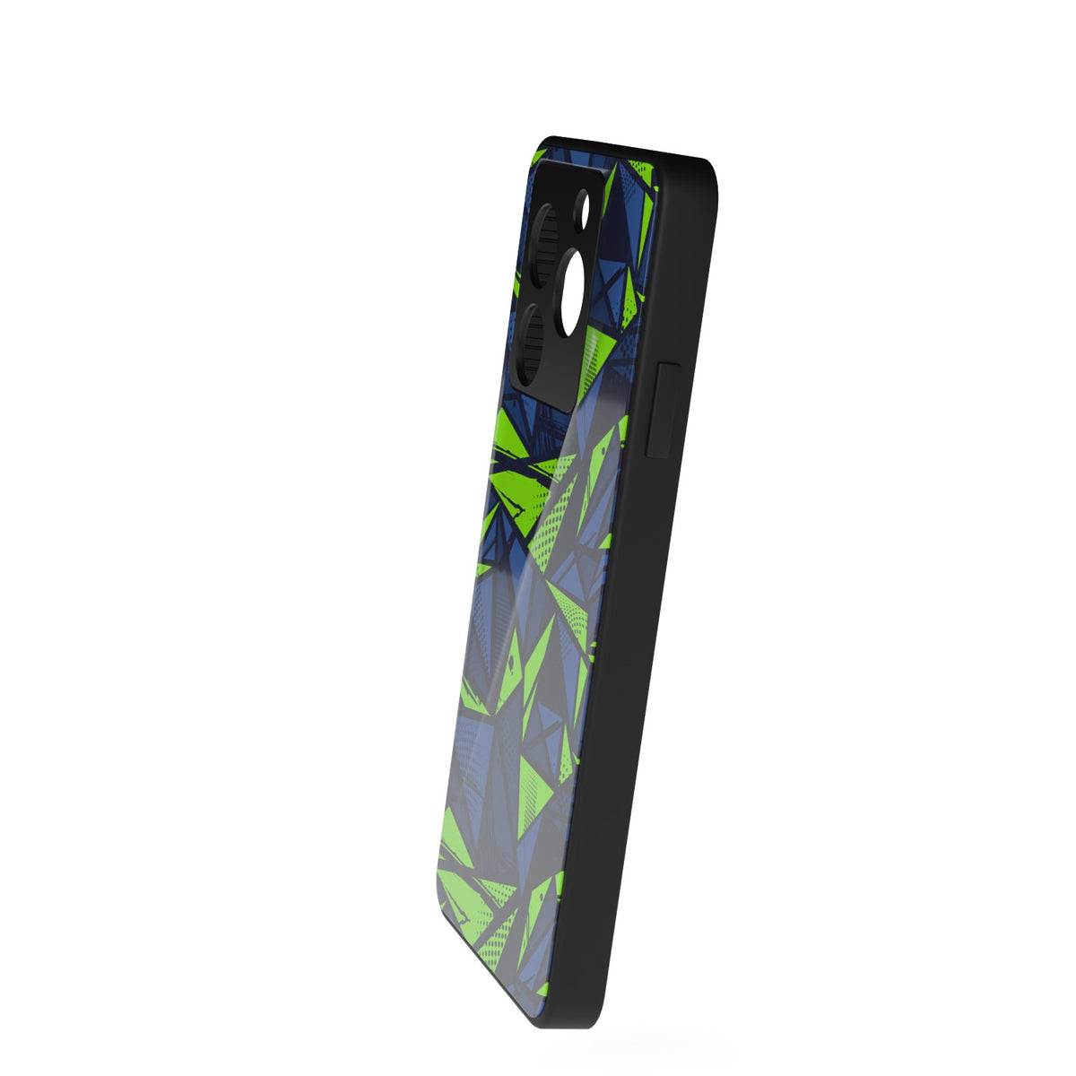 Abstraxx G printed metal phone case - side view