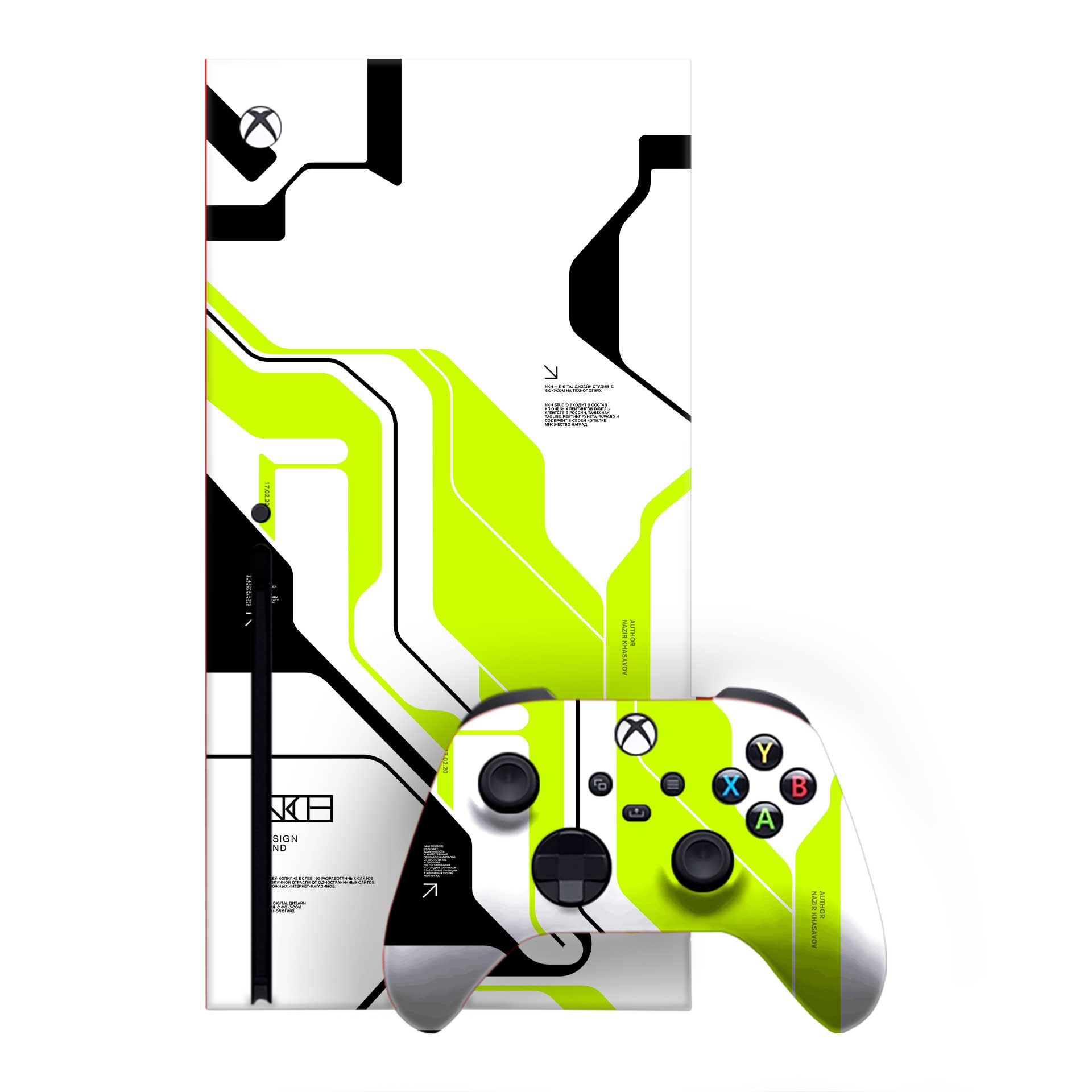 Acid Green Xbox One X Skins & Wraps