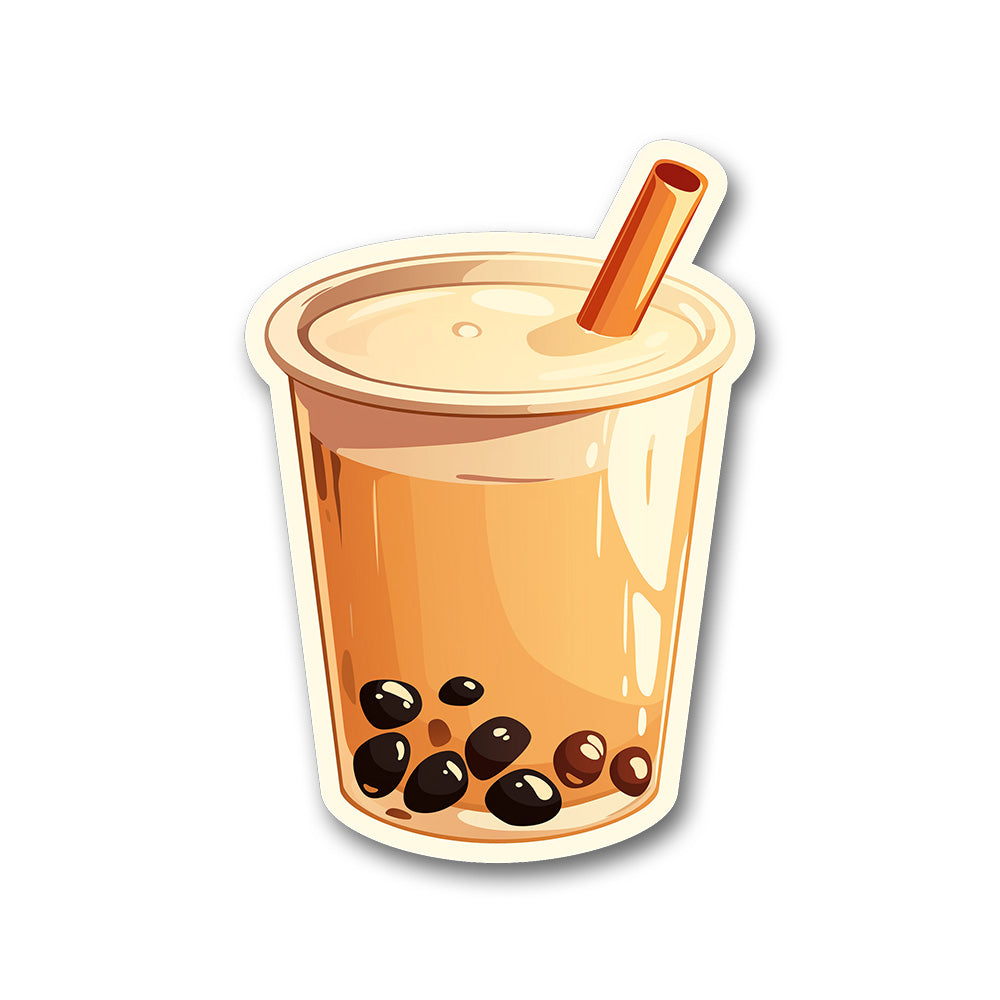 Aesthetic Bubble Tea Cup Sticker