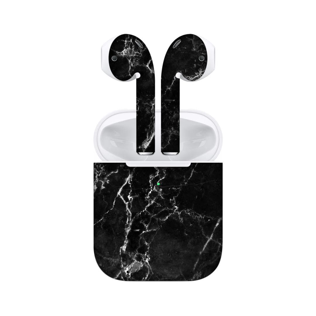 Airpods 2 Black Marble skins