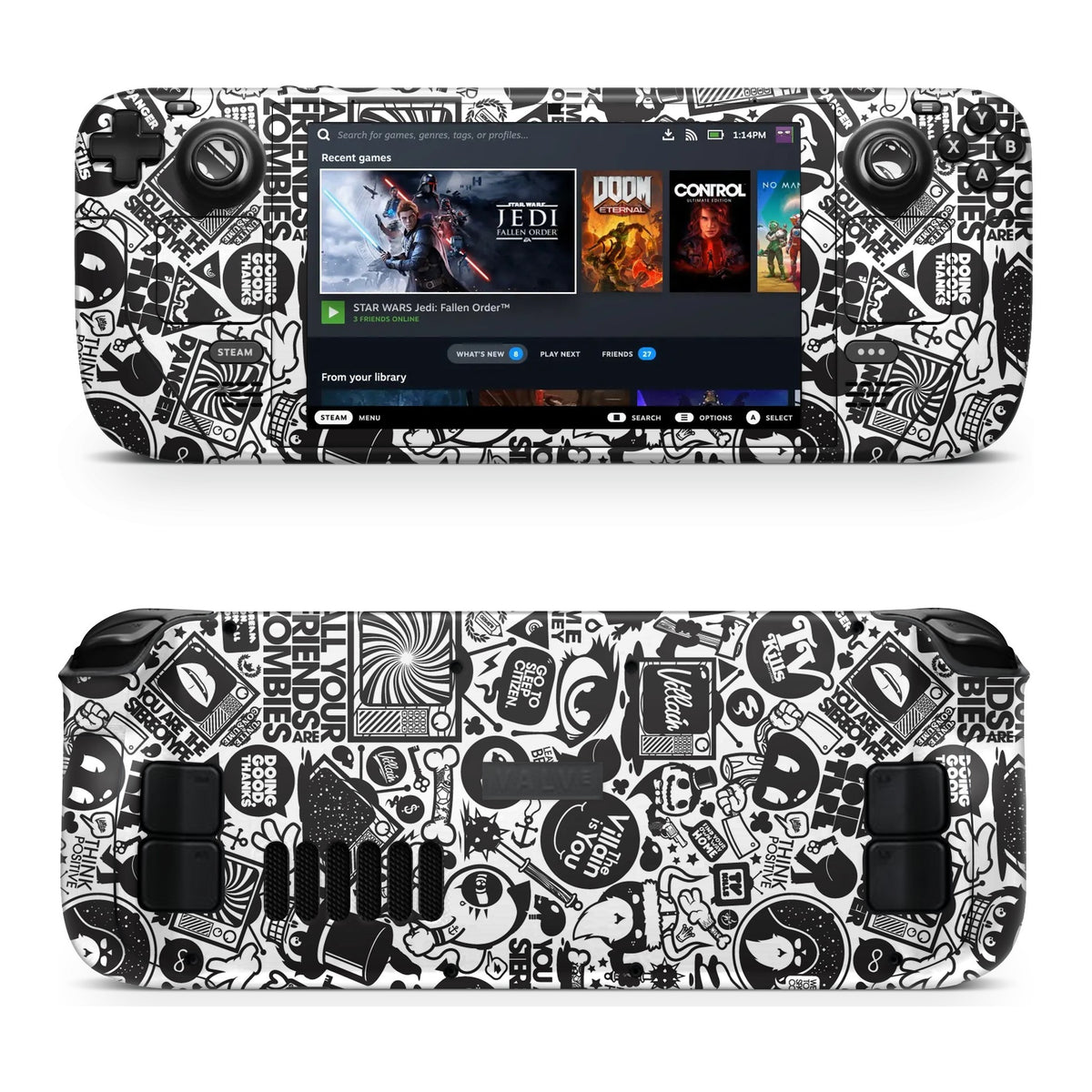 All Your Friends Are Zombies Steam Deck skin by Decalz