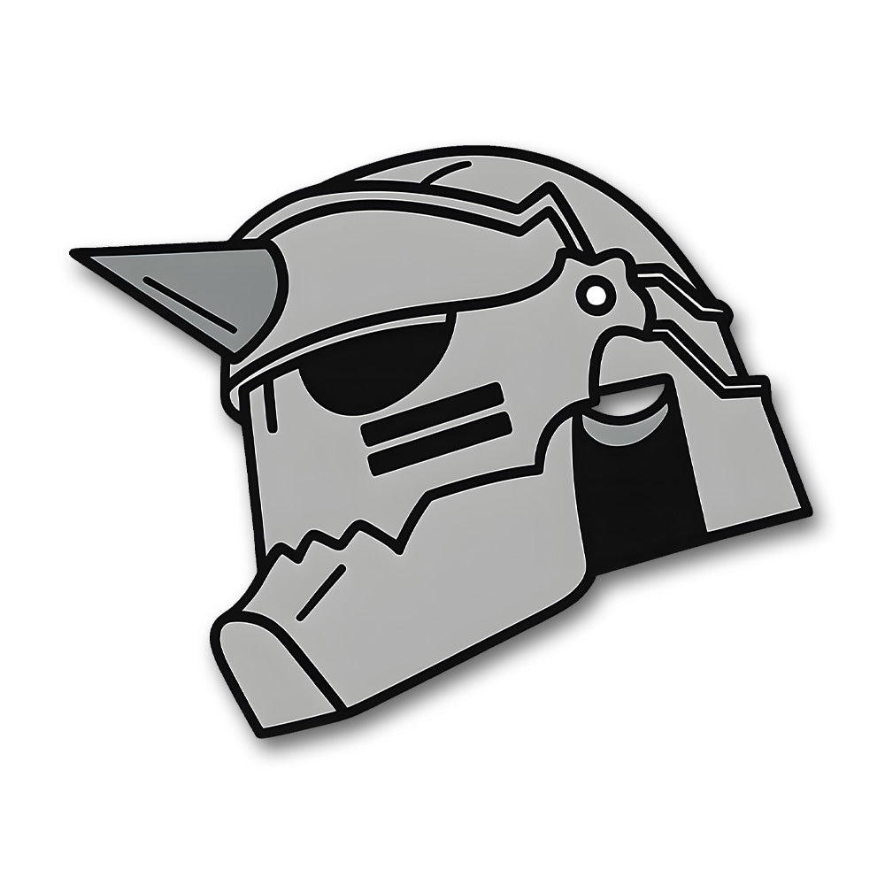 Alphonse Elric Armor Helmet Anime Sticker