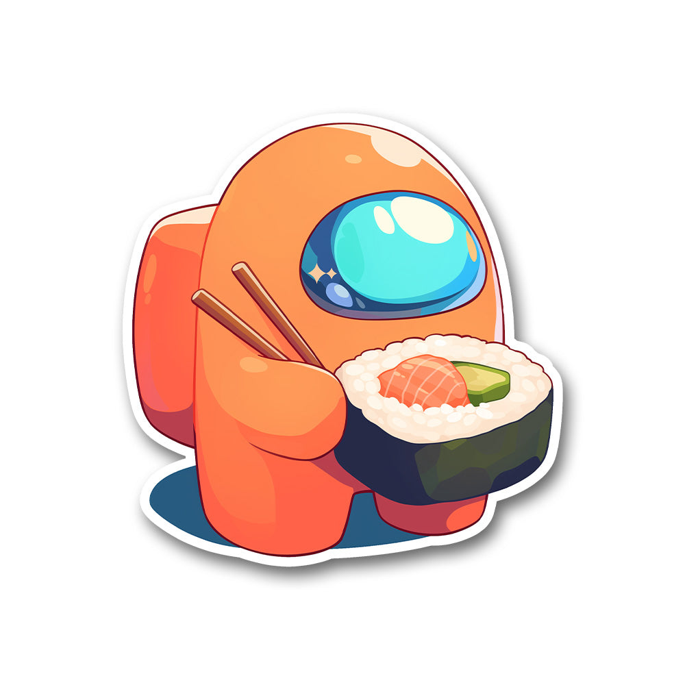 Among Us Sushi Roll Sticker