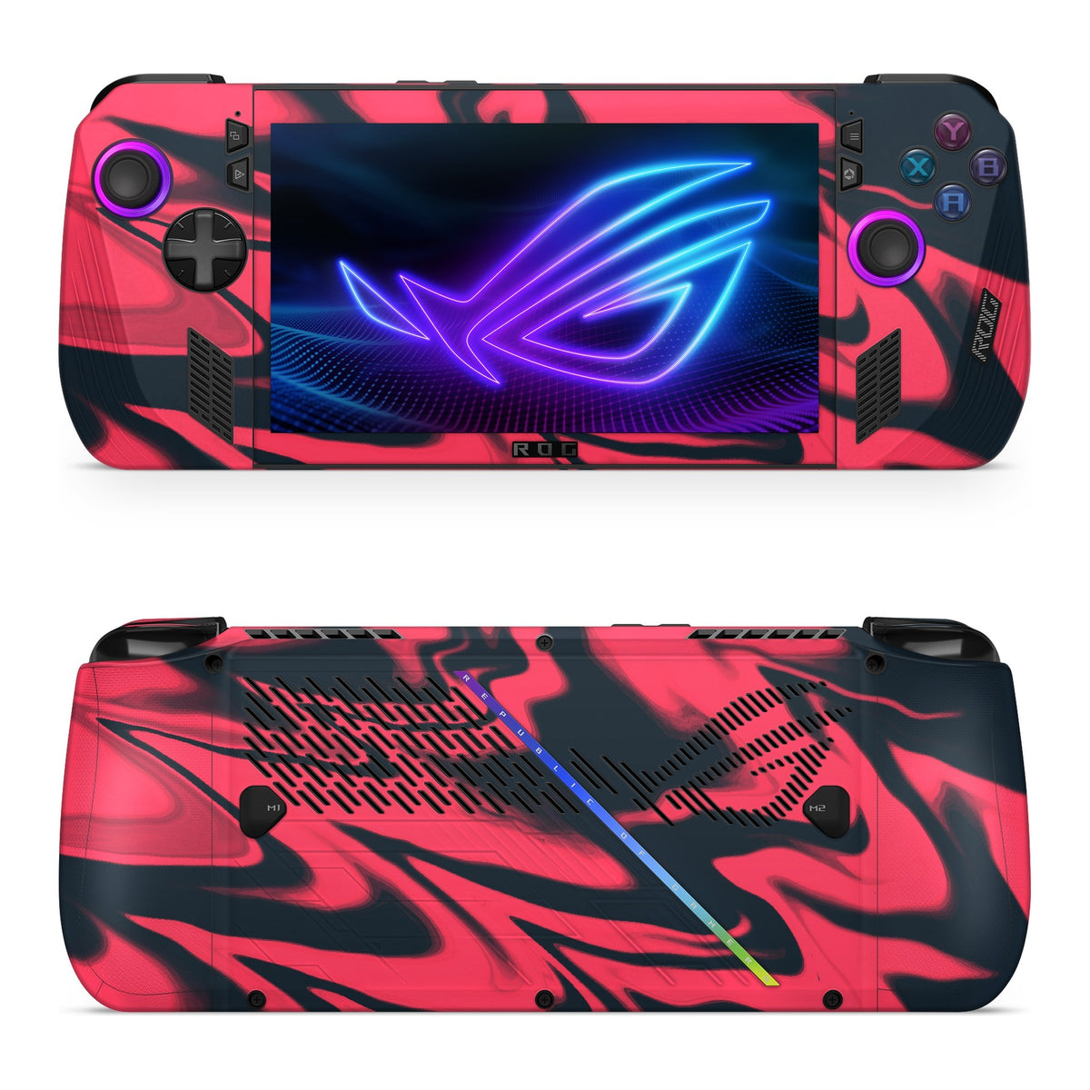 Ares Red Asus ROG Xbox Ally X skin by Decalz