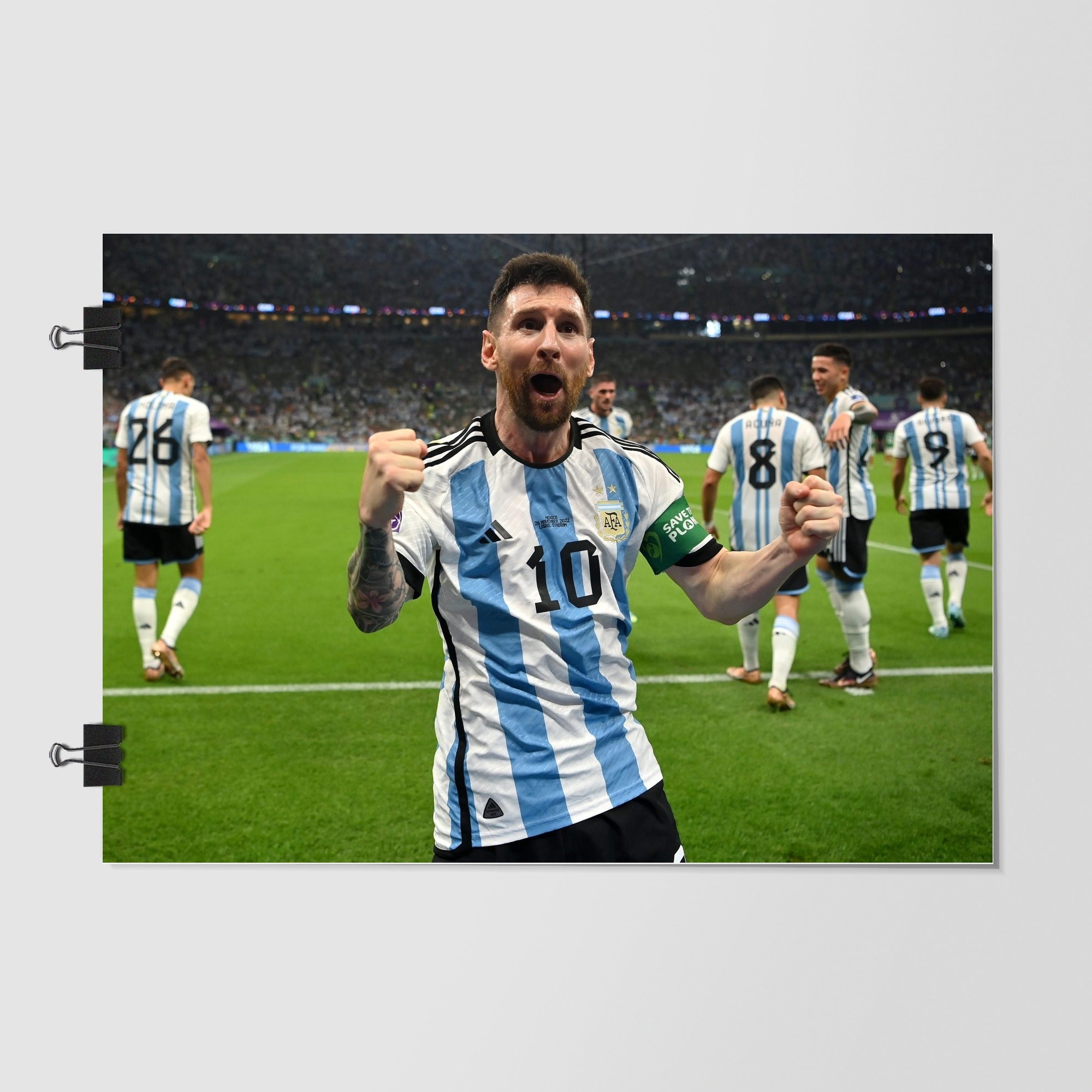Argentina National Football Team Black Night Scene by Decalz