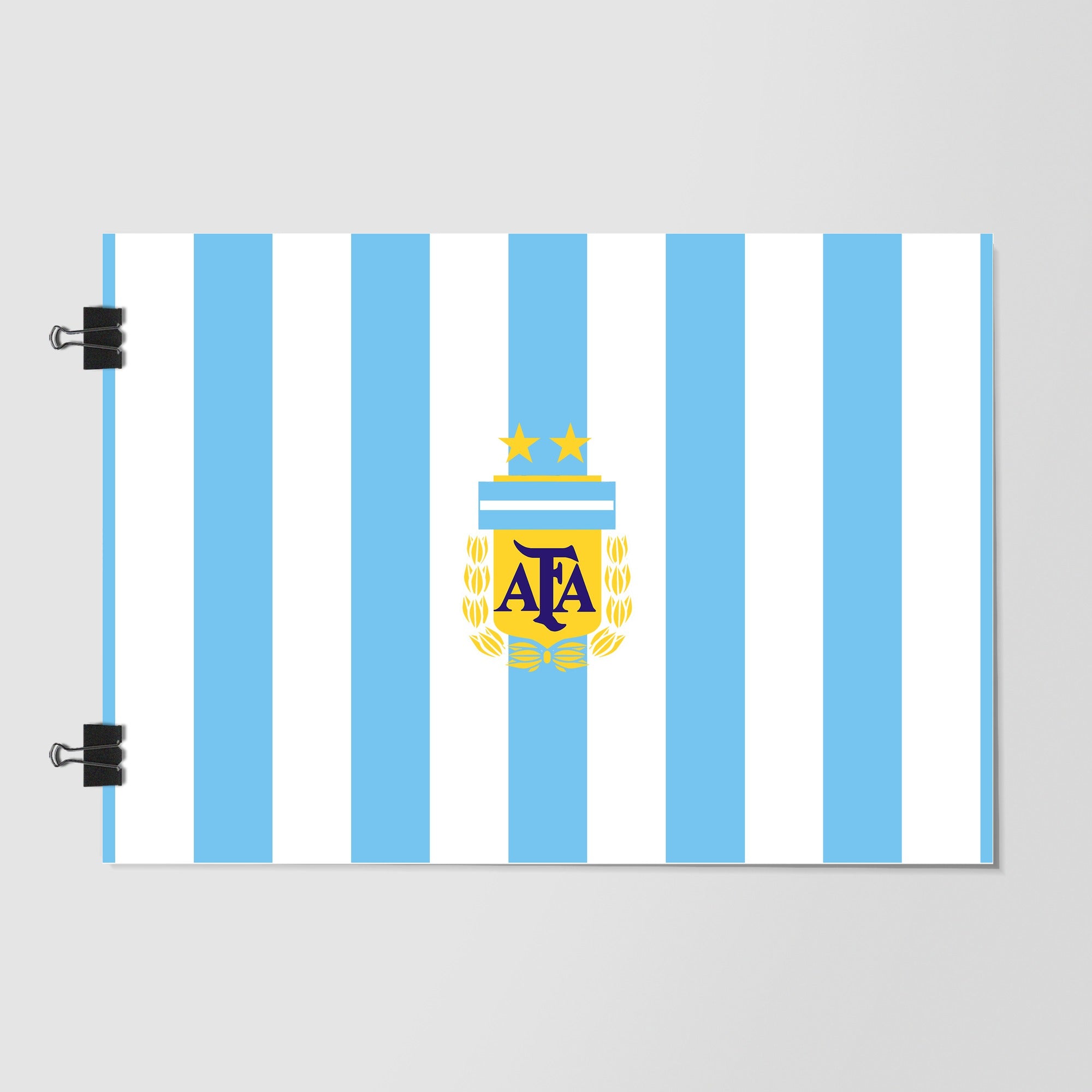 Argentina National Football Team White Studio Shot by Decalz