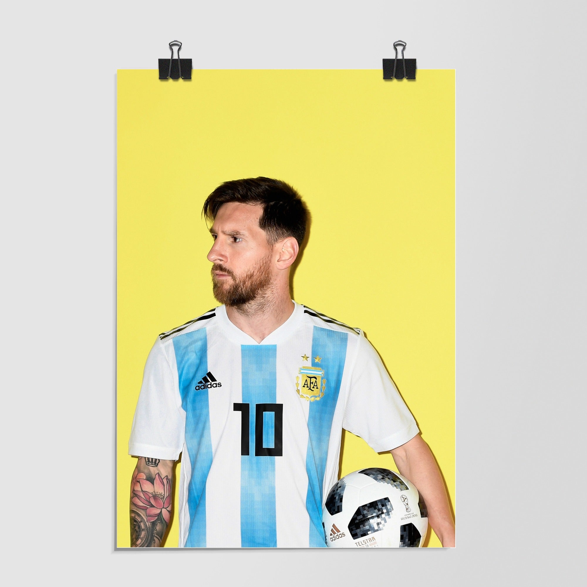 Argentina National Football Team Yellow by Decalz