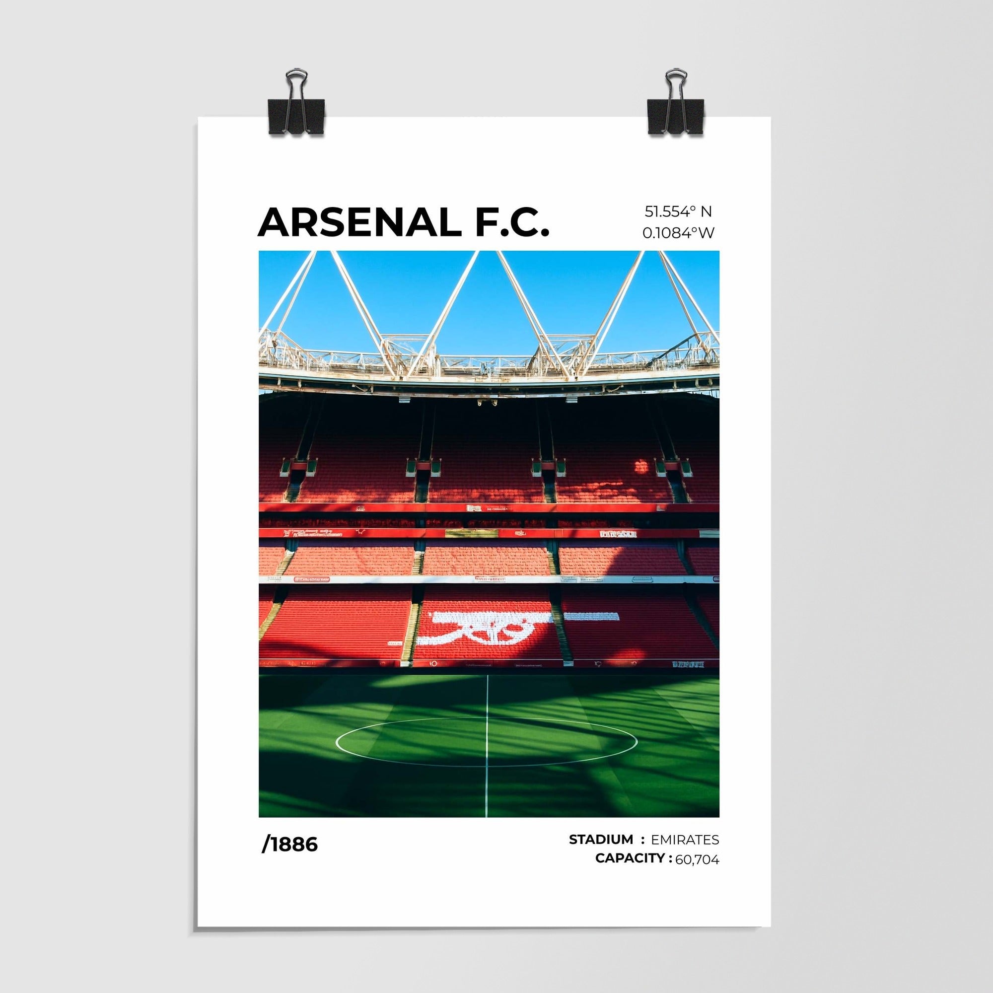 Arsenal Fc Emirates Stadium White by Decalz
